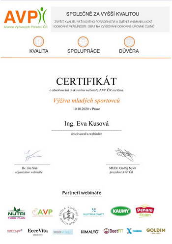 certifikát