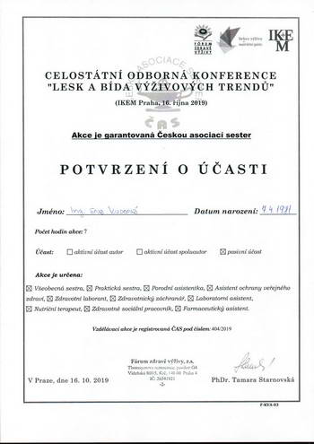 certifikát