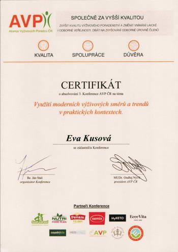 certifikát