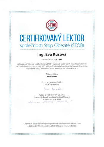 certifikát