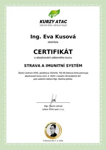 certifikát