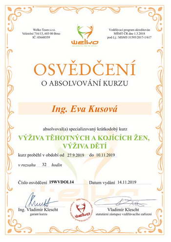 certifikát