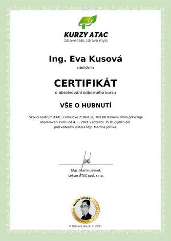 certifikát