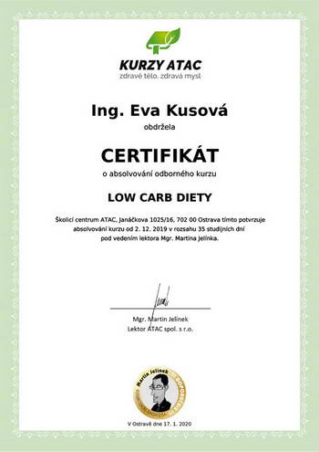 certifikát