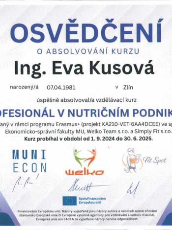 certifikát