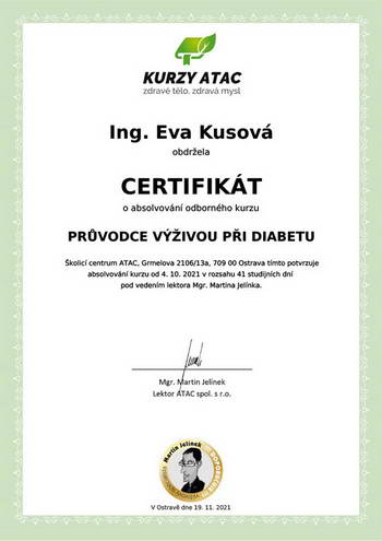 certifikát