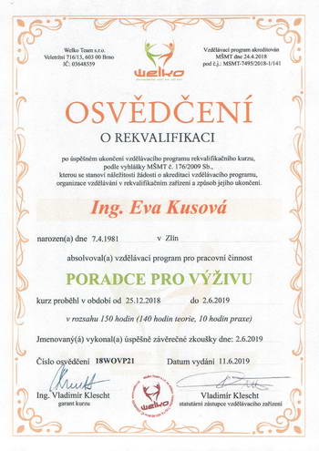 certifikát