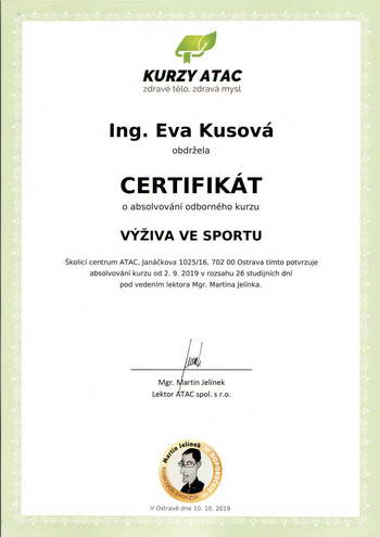 certifikát